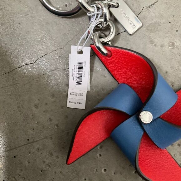 Coach Pinwheel Keychain Charm - Picture 4 of 6